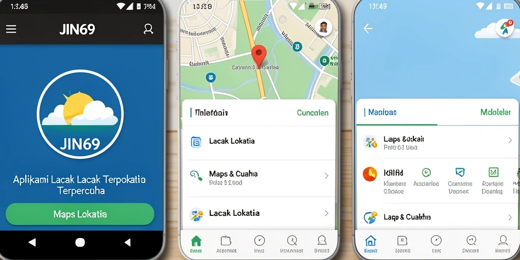 Tampilan antarmuka aplikasi Lacak Lokasi JIN69 yang intuitif.