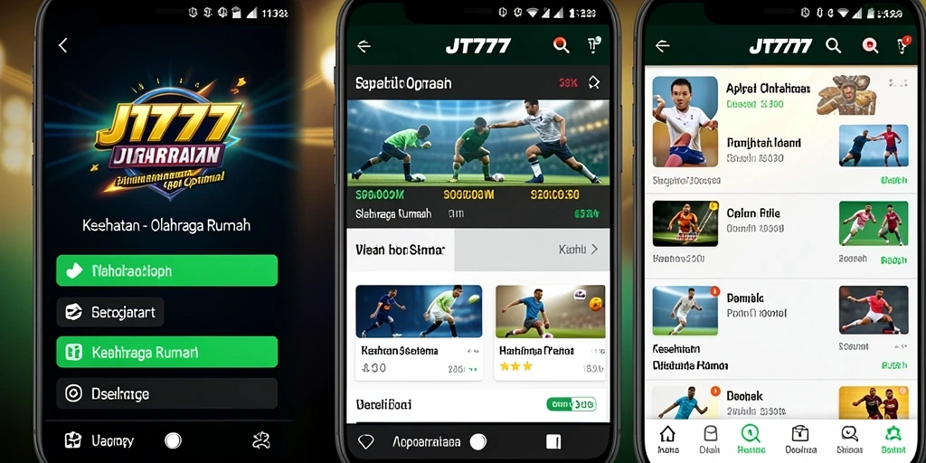 Tampilan antarmuka aplikasi JT777 yang menarik dan fungsional.