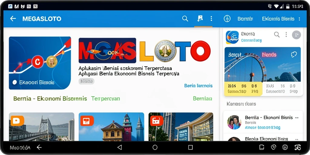 Tampilan antarmuka MEGASLOTO yang intuitif dan informatif.