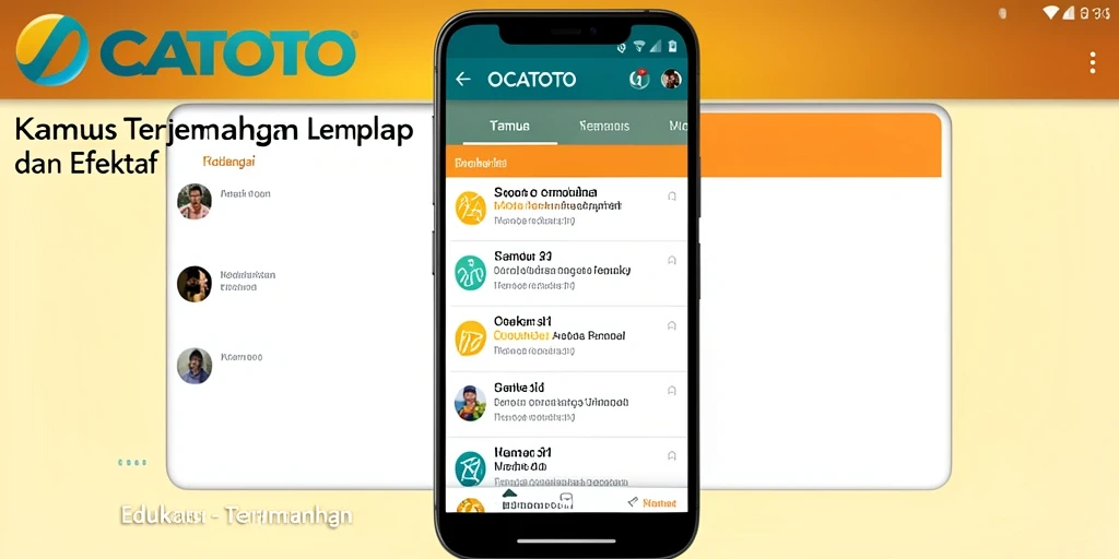 Antarmuka OCATOTO yang sederhana dan mudah digunakan untuk Kamus Terjemahan.